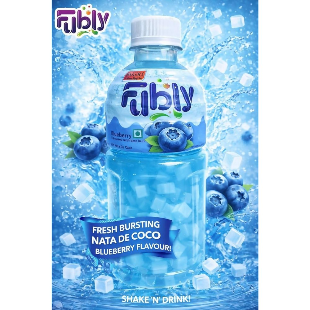 BAKERS Fubly Juice Drink - Mango, Litchi, Blueberry and Strawberry Flavor Jelly Juice