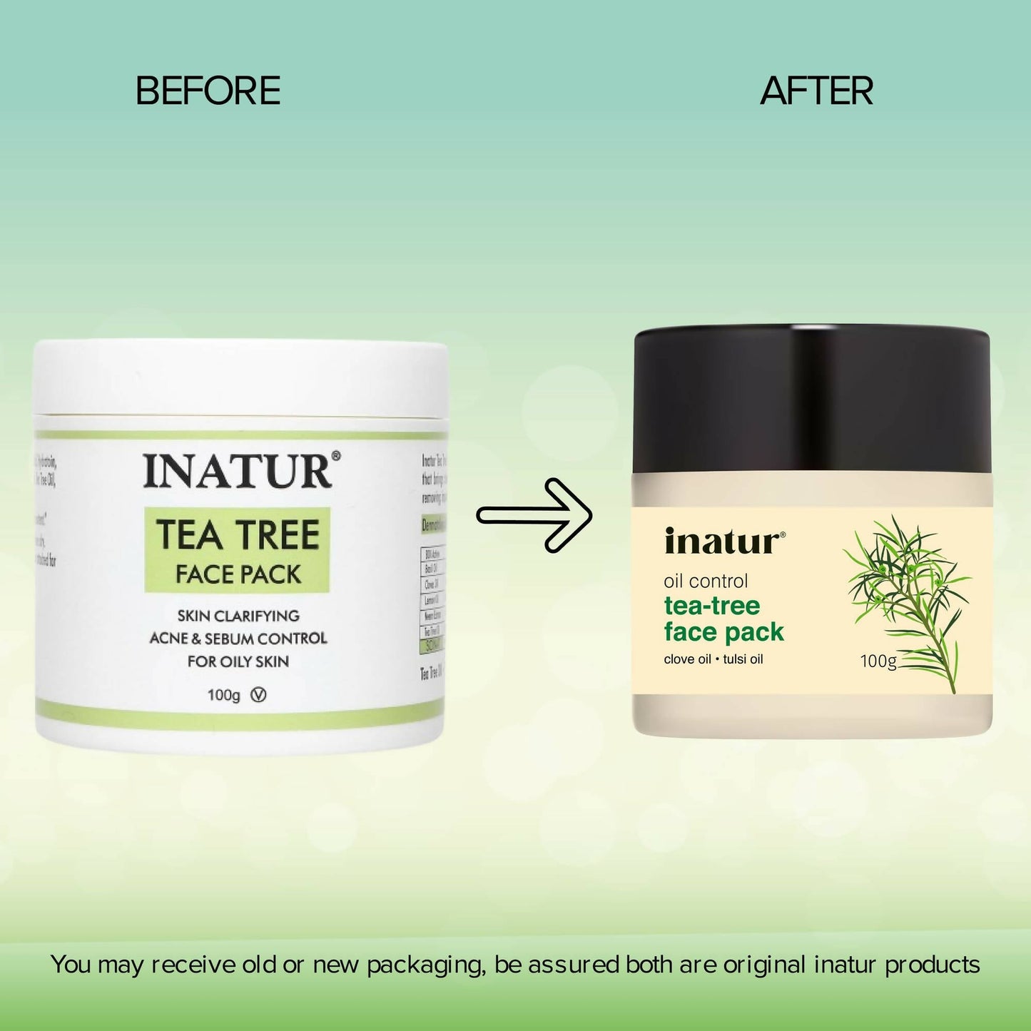 Inatur Tea Tree Face Pack - Swadesiicart