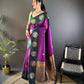 Joban Fashion Blue Butti Banarasi Silk Sarees | Swadesiicart