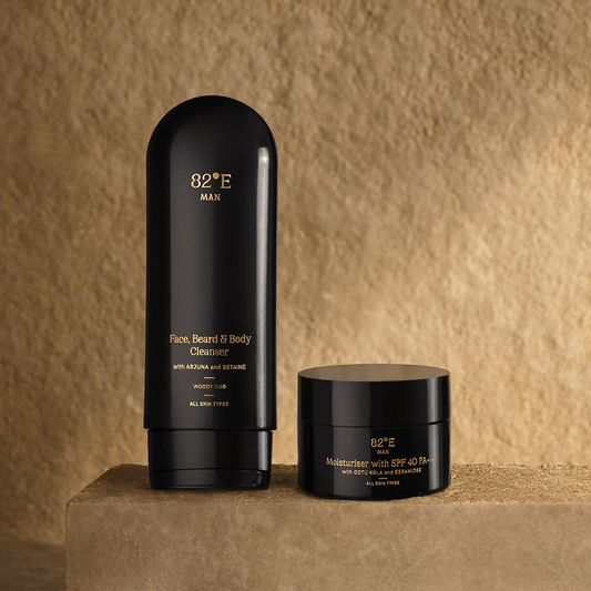 82°E Man By Deepika Padukone The Two-Step Routine Woody Oud Combo | Swadesiicart