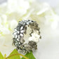 Mominos Fashion Kamal Johar Oxidised Silver-Plated Mirror work Design Bracelet