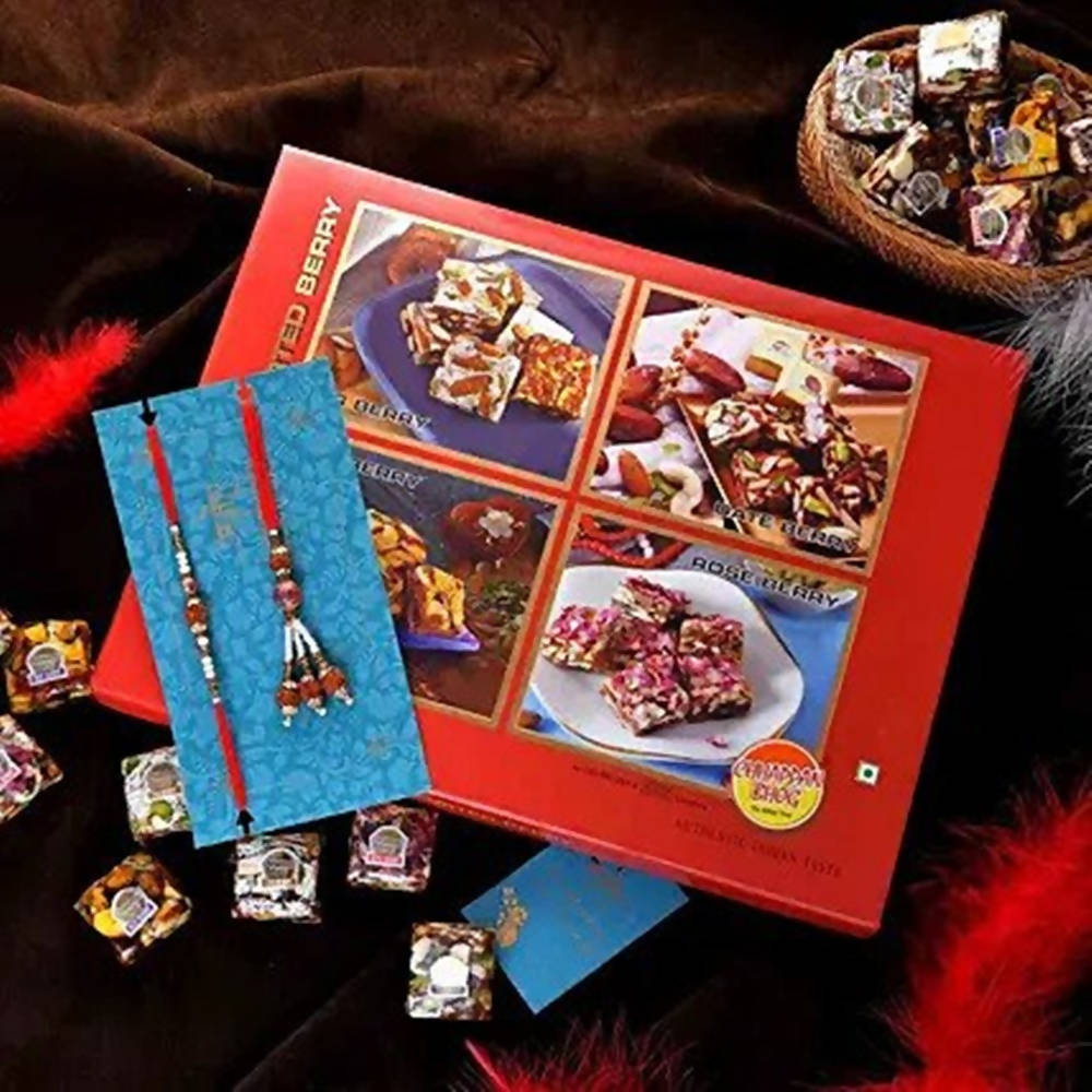 Ethnic Pearl Lumba Rakhi Set & Assorted Berry Bites | Swadesiicart
