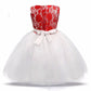 Asmaani Baby Girl White and Red  Maxi Full Length Frock (AS-DRESS-22051)