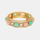 Ruby Raang 22k Gold Polished Multi Kundan Bracelet | Swadesiicart
