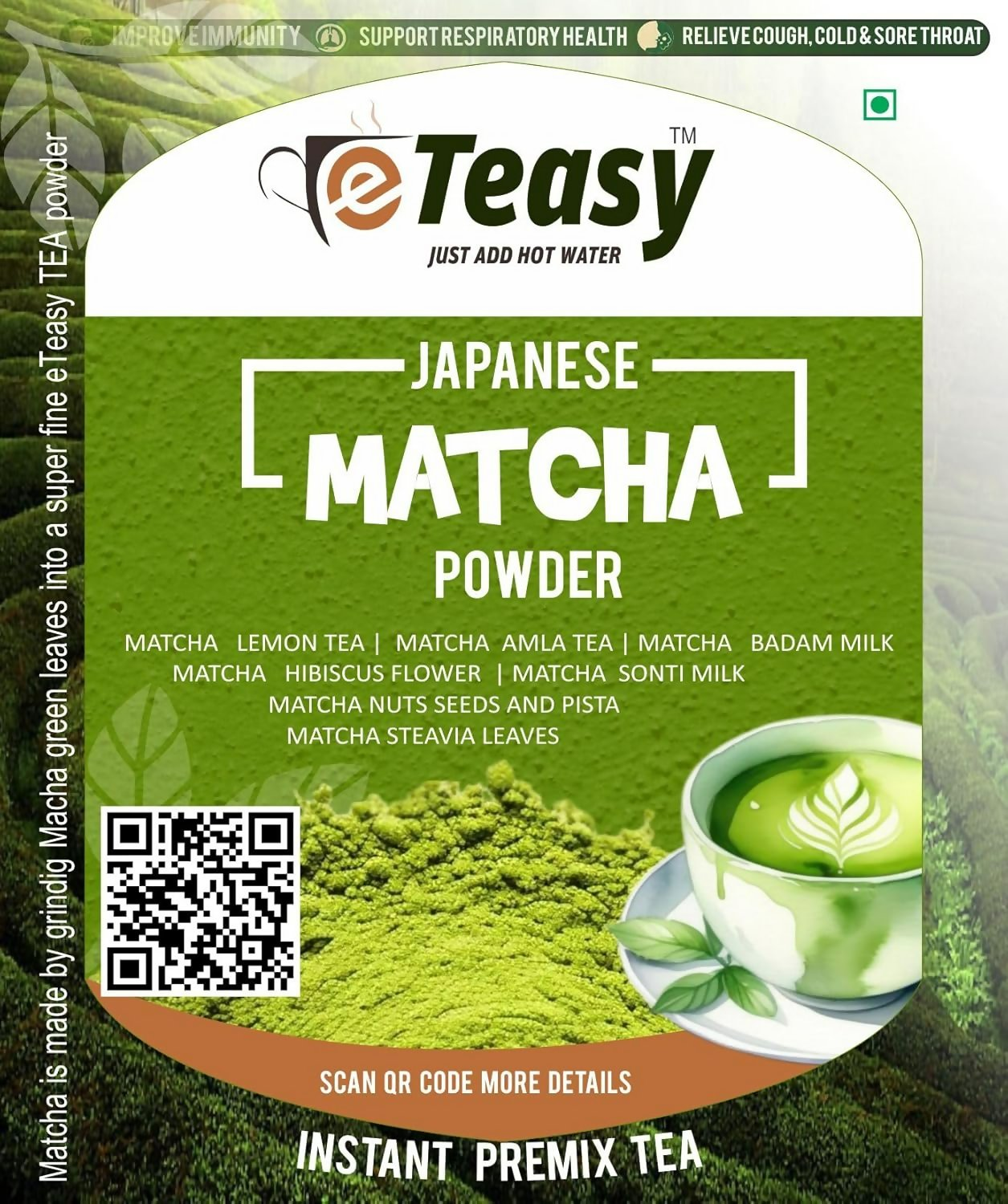 Eteasy Matcha Badam Honey Mix Milk Drink Kashmiri Kesar Saffron Mix Powder | Swadesiicart