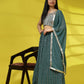 Green Georgette Embroidered Lehenga choli with Dupatta - Dhara | Swadesiicart