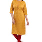 Snehal Creations Mustard Casual Cotton Printed Ladies Kurti - Swadesiicart