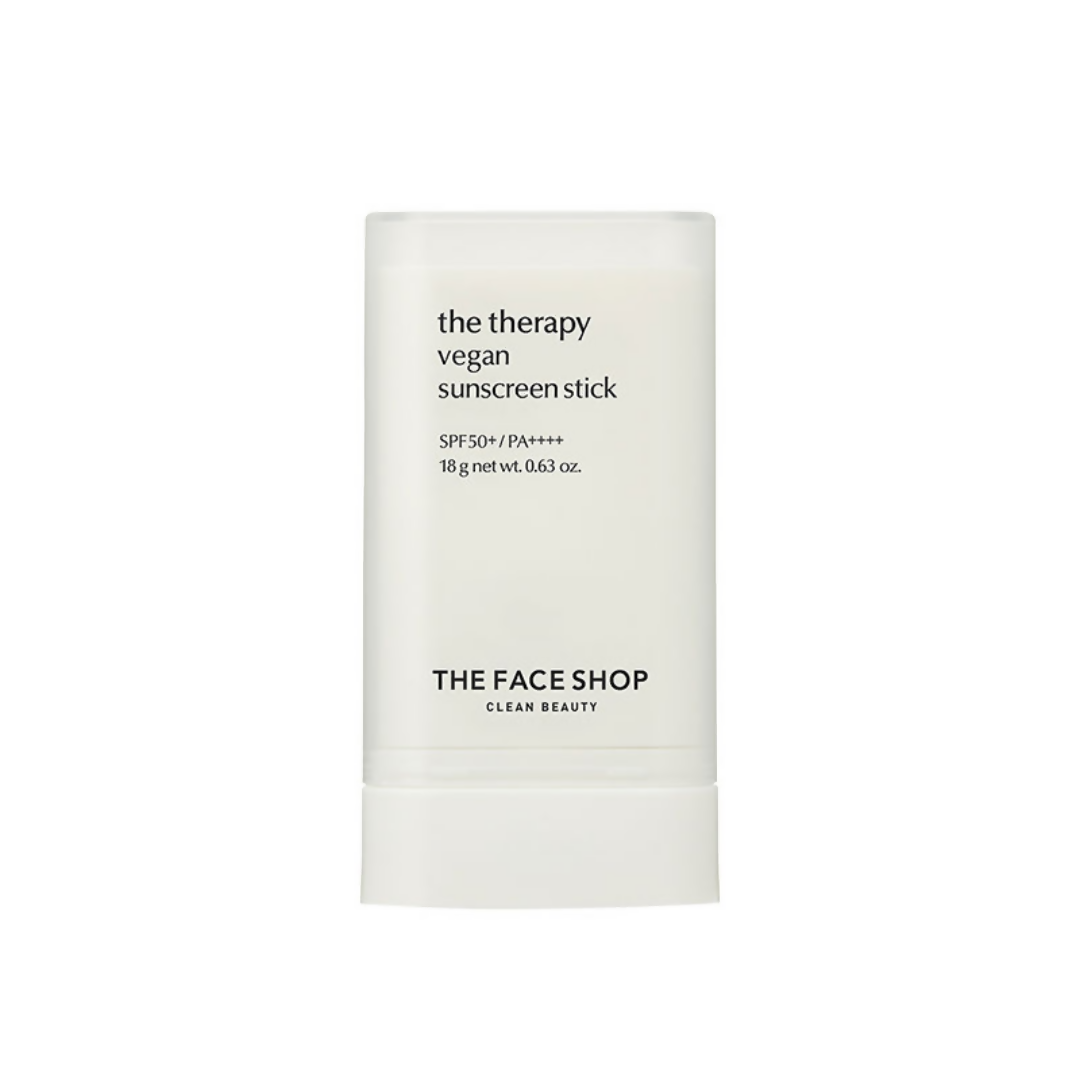 The Face Shop The Therapy Vegan Sunscreen Stick SPF 50+ - Korean Skincare | Swadesiicart