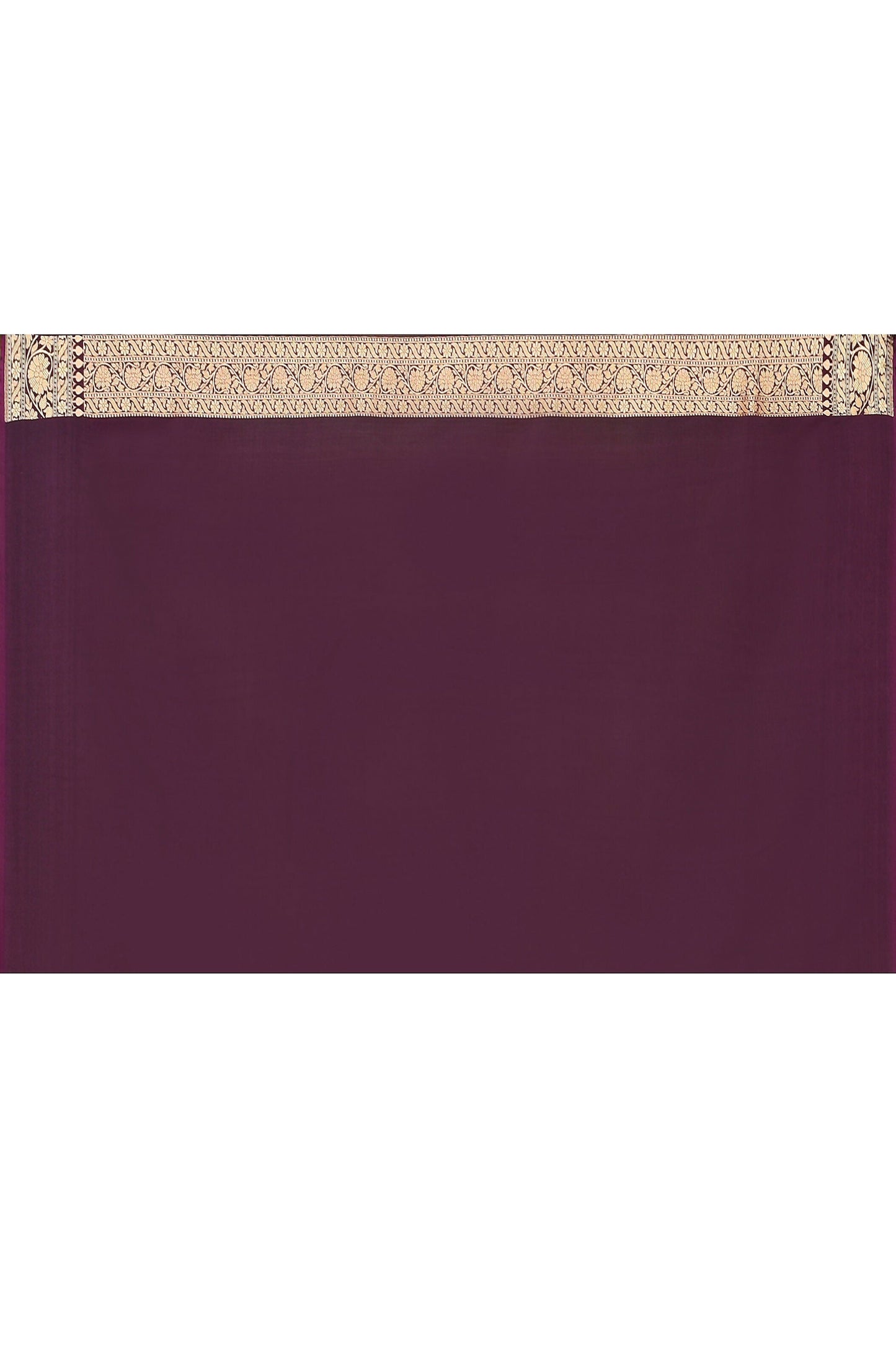 Joban Fashion Plum Purple Banarasi Soft Pure Handloom Banarasi Silk Saree | Swadesiicart