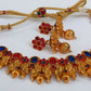 Kemp Peacock Pink & Blue Necklace Set - Swadesiicart