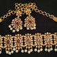 Uncuts & Ruby Neck Choker | Swadesiicart