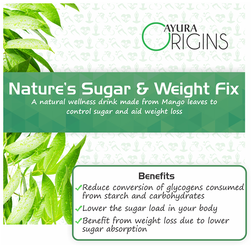 Ayura Origins Nature's Sugar & Weight Fix Powder - Swadesiicart