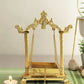 CraftVatika Gold-Toned Aluminium Laddu Gopal Lord Jhula Mandir | Swadesiicart