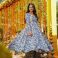 Aayaa Designer Printed Full Flared Suit