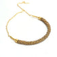 Mominos Fashion Johar Kamal Gold-Polished Brass Finish Hasli Design Choker For Women (Golden) | Swadesiicart