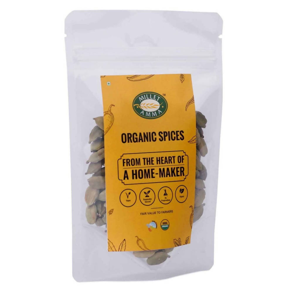 Millet Amma Organic Green Cardmon Elachi - Swadesiicart