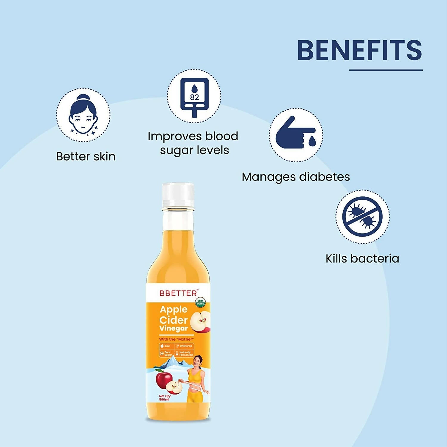 BBETTER Apple Cider Vinegar - Swadesiicart