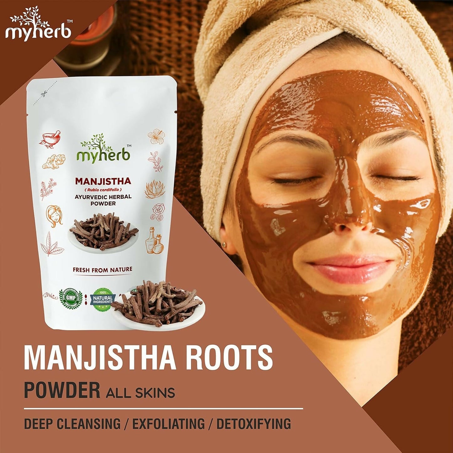 Myherb Pure Natural Organic Manjistha Powder - Swadesiicart