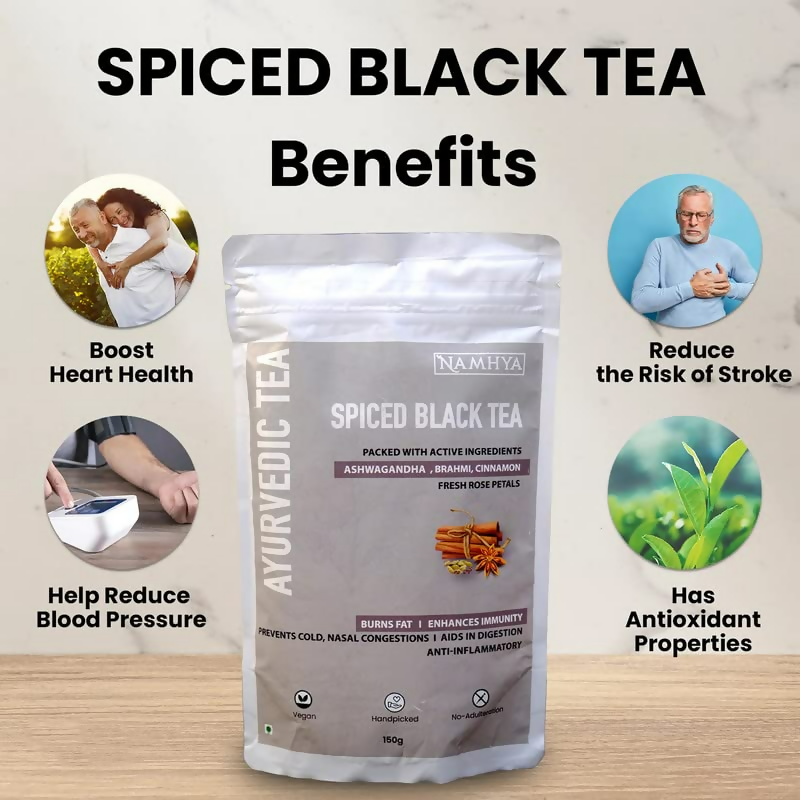 Namhya Ayurvedic Spiced Black Tea- Natural Immunity Booster | Swadesiicart
