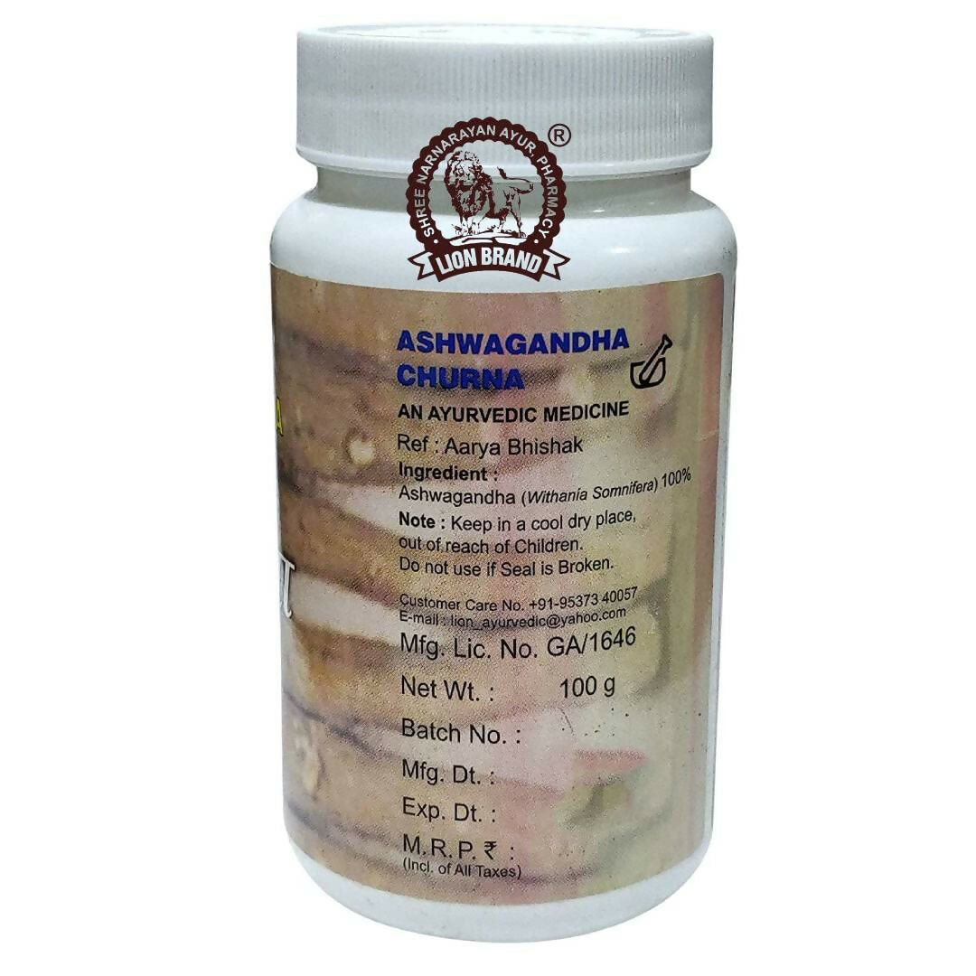 Lion Ayurveda Ashwagandha Churna | Swadesiicart