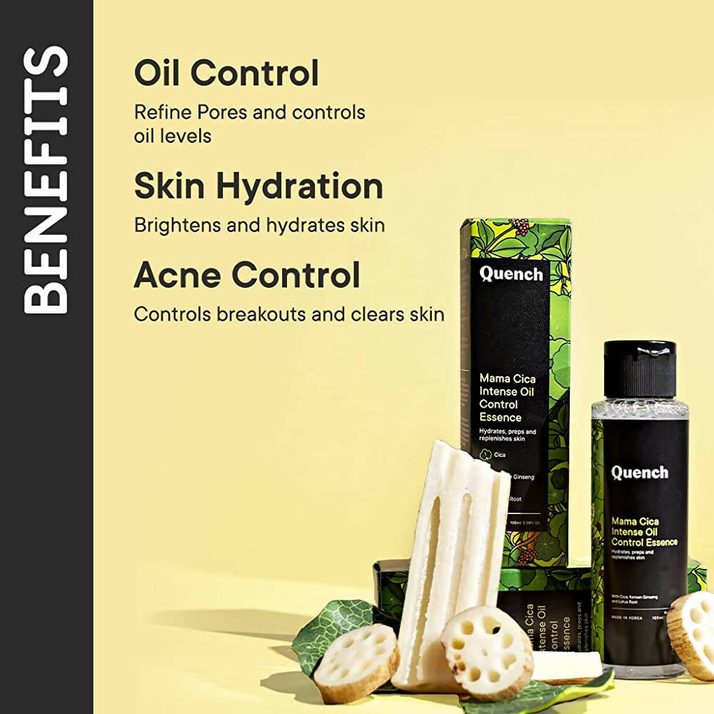 Quench Botanics Mama Cica Intense Oil Control Essence - Korean Skincare | Swadesiicart