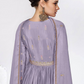 Lorenvalley Fashion Lavender Chinon Embroidery With Sequince Work Gown Stitched | Swadesiicart