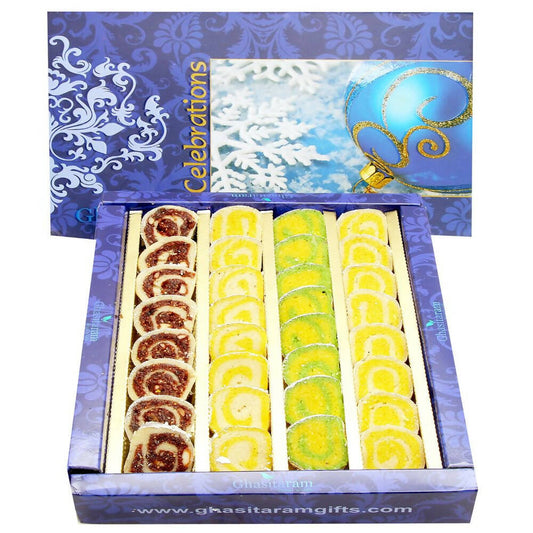 Ghasitaram Pure Kaju Pista Moon Sweets | Swadesiicart