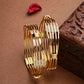 NVR Women Set of 2 Gold-Polished Kundan Studded Bangles - Swadesiicart