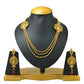 Gold-Polished Alloy Long Layered Goddess Necklace - The Pari | Swadesiicart