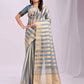 Shree Shyam Fashion Organza Sky Blue Saree