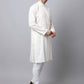 Even Apparels White Cotton Pure Cotton Men's Kurta With Side Placket | Swadesiicart