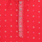 Ahalyaa Red Chnaderi Gold Khari Print Kids Kurta Churidar Set For Boys | Swadesiicart
