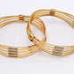 NVR Women Set of 2 Gold-Polished Kundan Studded Bangles - Swadesiicart