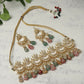 Maharani Kundan Choker with Multi Stones and Earrings- Ruby Raang | Swadesiicart