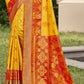 Shree Shyam Fashion Pochampalli Silk Yellow Saree
