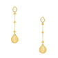 Glass Kundan Antique finish Long Earrings - Ruby Raang | Swadesiicart