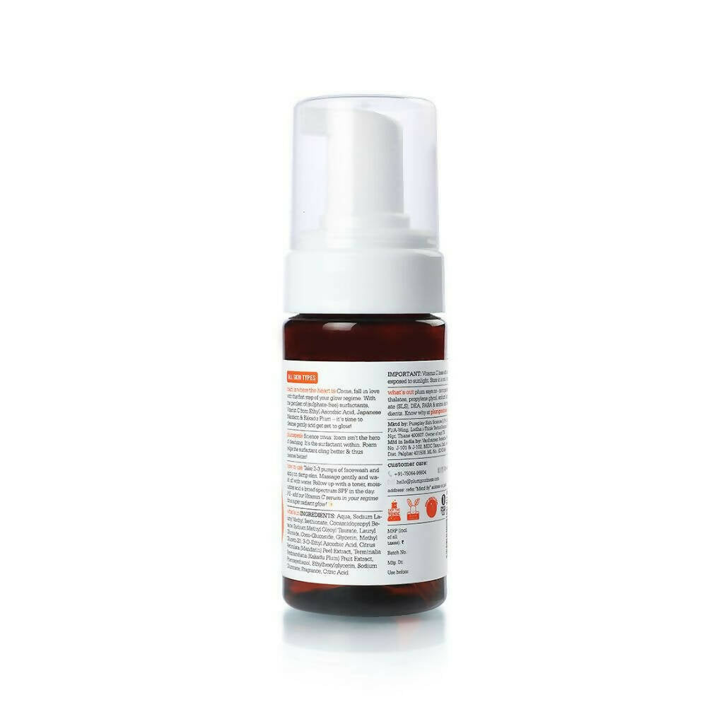 Plum Mandarin & Vitamin C Foaming Face wash - Swadesiicart