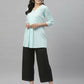 Juniper Women's Black Rayon Straight Solid Pant/Slim Pant | Swadesiicart