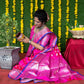 Jyoti Fashion Women's Pink Soft Handloom Silk Zari Woven Saree with Blouse | Swadesiicart