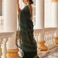 Tikhi Imli Green & Gold-Toned Polycotton Zari Ready to Wear Saree | Swadesiicart