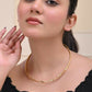 VOJ Gold-Polished Twisted Hasli Necklace | Swadesiicart