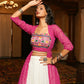 AI Fashion White Georgette Designer Navratri Wear Lehenga Choli Collection