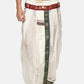 Sethukrishna Men Cream Solid Art Silk Dhotis | Swadesiicart