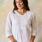 HOUSE OF KARI Ethnic Motifs Embroidered Chikankari Kurta | Swadesiicart