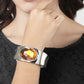 NVR Women Silver-Toned Topaz Rhodium-Plated Kada Bracelet - Swadesiicart