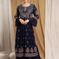 Kalini Floral Embroidered Kurta With Sharara | Swadesiicart
