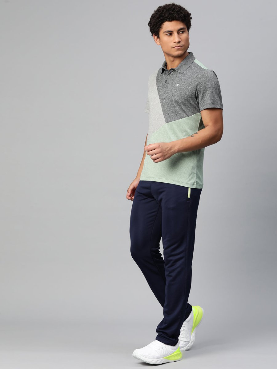 Alcis Colourblocked Polo Collar Anti Static Slim Fit T-shirt | Swadesiicart