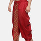 Sethukrishna Men Maroon Embroidered Dhoti Pant | Swadesiicart