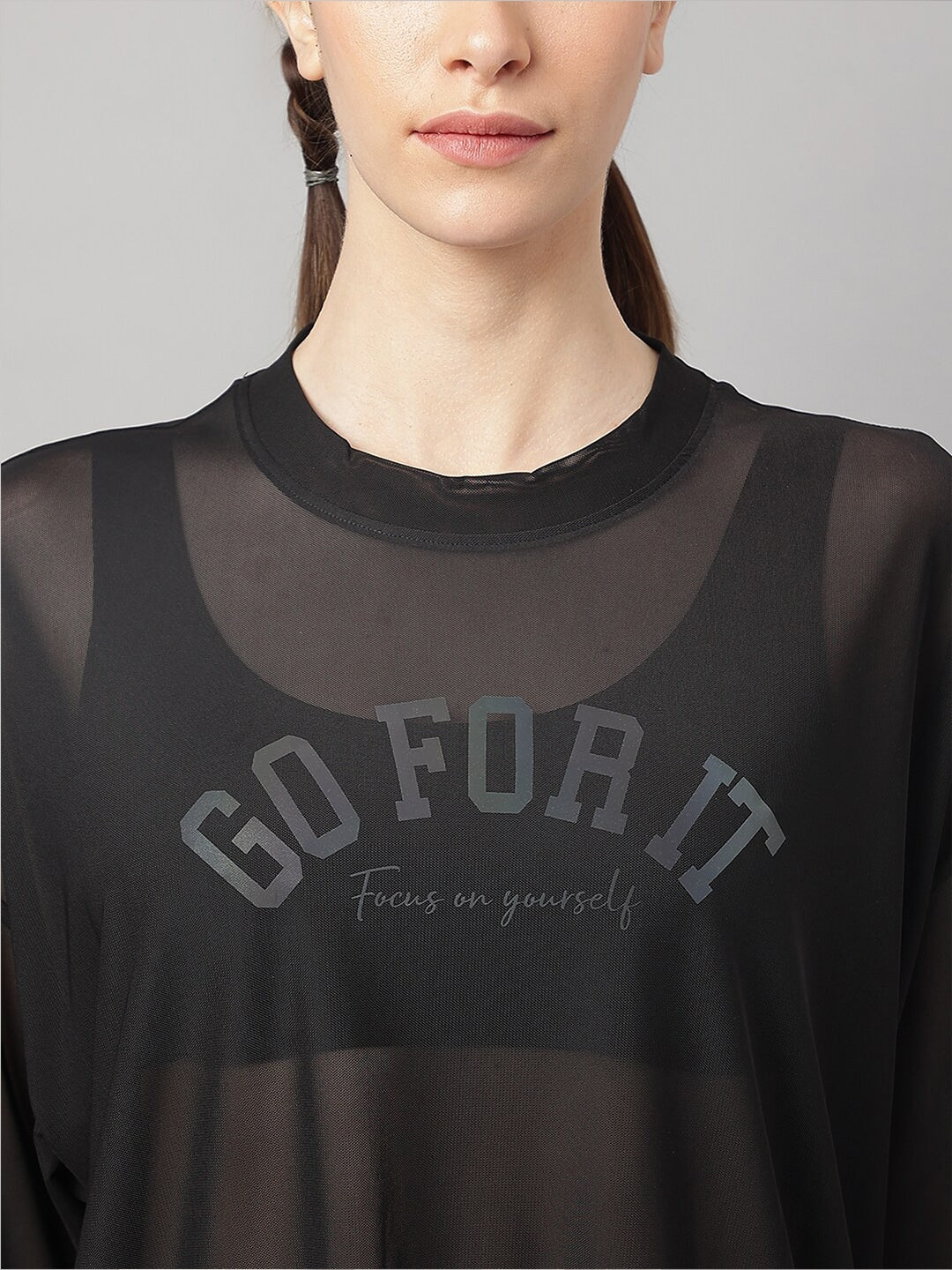 MKH Typography Printed Drop Shoulder Sleeves Dri-FIT Sports T-Shirt - Swadesiicart