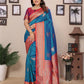 Joban Fashion Banarasi Royal Blue Small Butti Soft Silk Saree | Swadesiicart